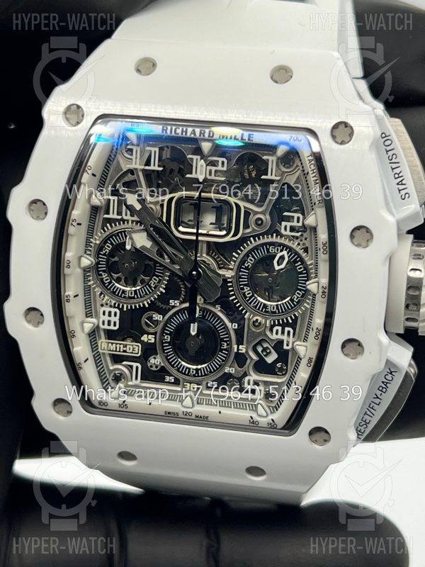 Фото 3 - Richard Mille RM 011-03 White Steel