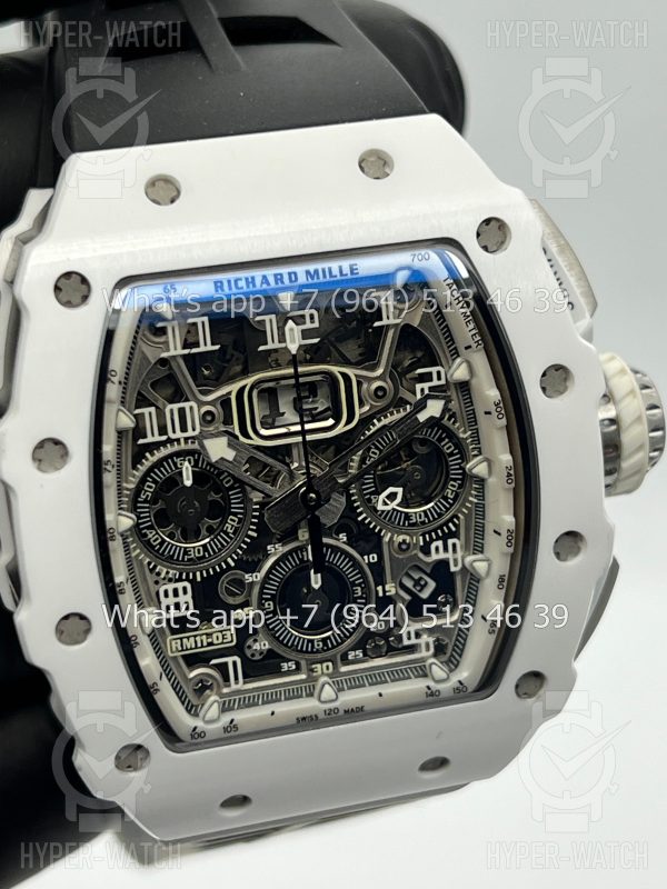 Товар Richard Mille RM 011-03 White Black Фото 3 - Richard Mille RM 011-03 White Black