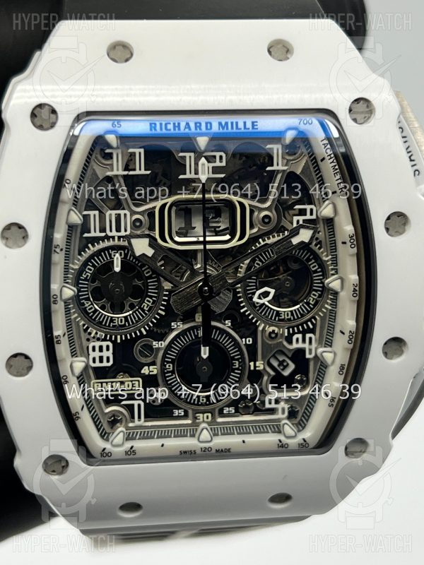 Товар Richard Mille RM 011-03 White Black Фото 4 - Richard Mille RM 011-03 White Black