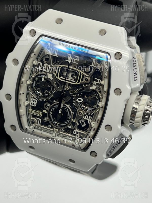 Товар Richard Mille RM 011-03 White Black Фото 5 - Richard Mille RM 011-03 White Black