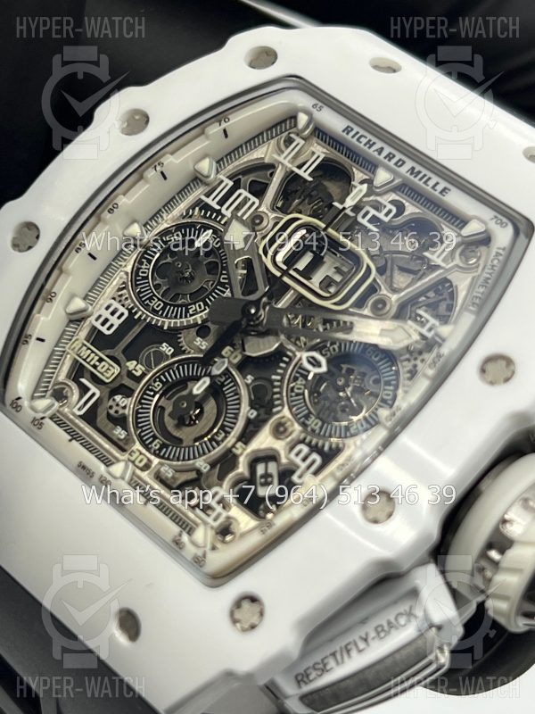 Товар Richard Mille RM 011-03 White Black Фото 7 - Richard Mille RM 011-03 White Black