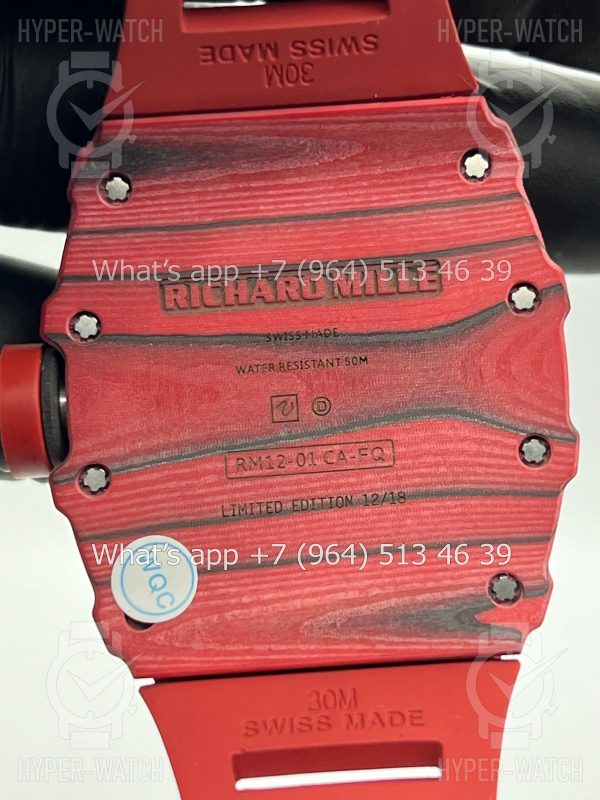 Товар Richard Mille RM 12-01 Tourbillon Carbon Red Фото 17 - Richard Mille RM 12-01 Tourbillon Carbon Red