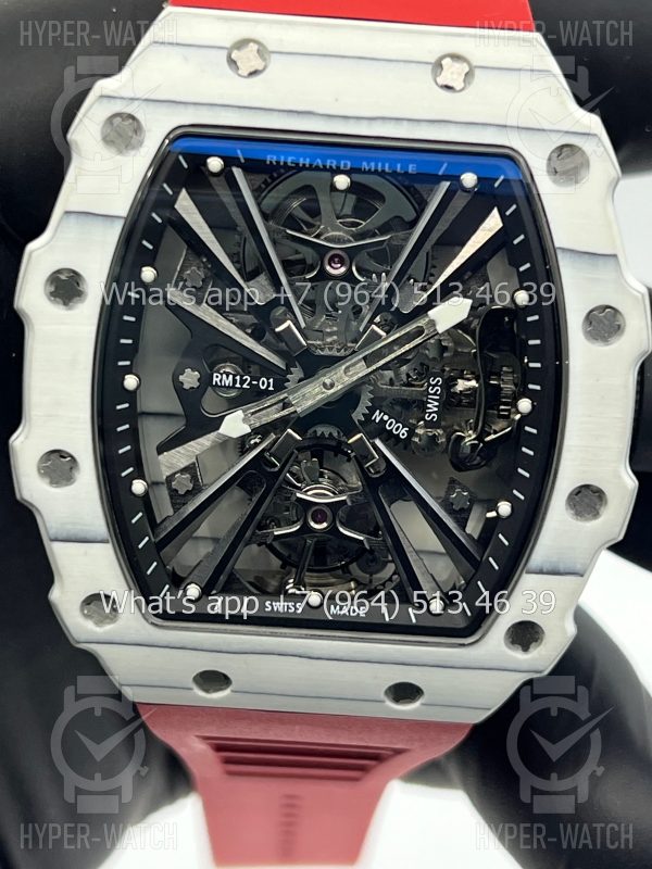 Товар Richard Mille RM 12-01 Tourbillon Carbon White Фото 7 - Richard Mille RM 12-01 Tourbillon Carbon White