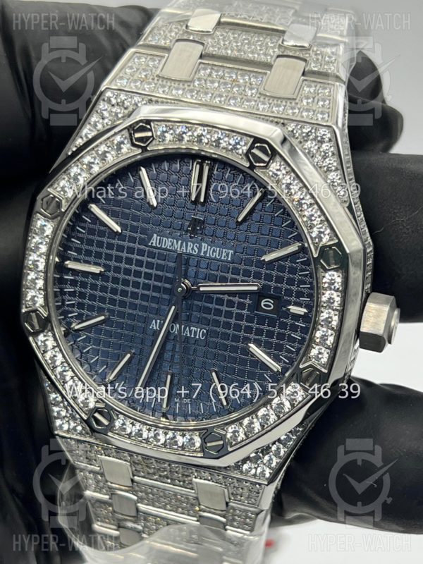 Товар Audemars Piguet Royal Oak 41mm Diamond Blue Фото 2 - Audemars Piguet Royal Oak 41mm Diamond Blue