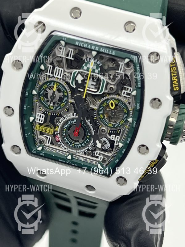 Фото 2 - Richard Mille RM 011-03 White Green
