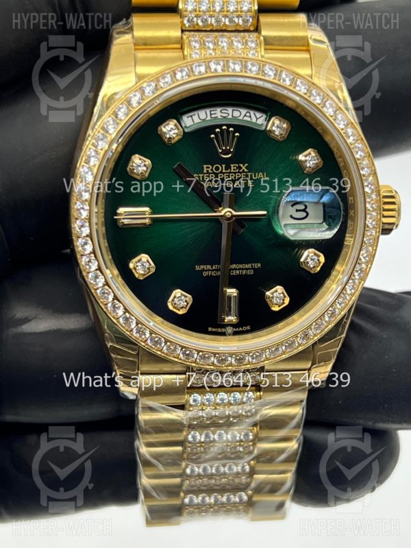 Товар Rolex Day-Date 36mm 128348RBR-0036 Green Фото 2 - Rolex Day-Date 36mm 128348RBR-0036 Green