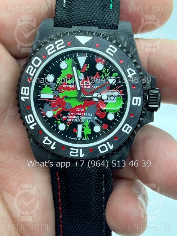 Товар Rolex GMT Master II 40mm Carbon DIW Motley Edition Фото 2 - Rolex GMT Master II 40mm Carbon DIW Motley Edition