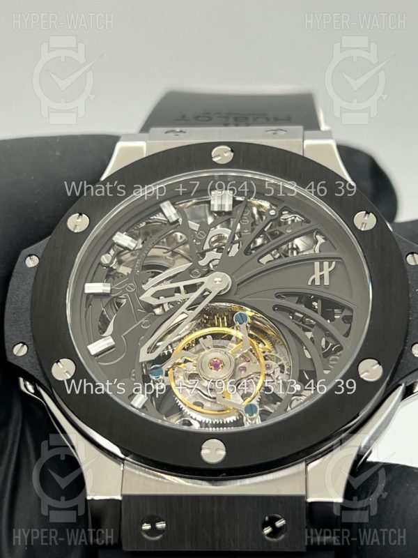 Фото 4 - Hublot Big Bang Tourbillion Skeleton Steel