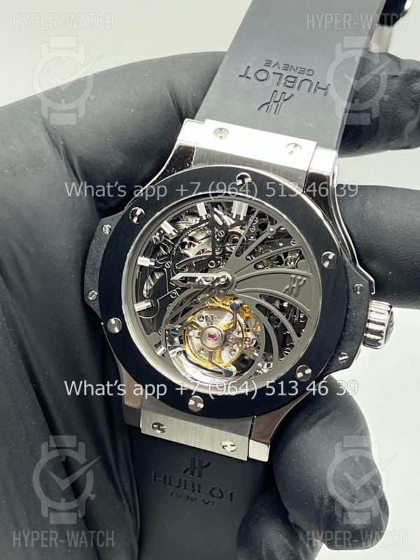 Фото 8 - Hublot Big Bang Tourbillion Skeleton Steel