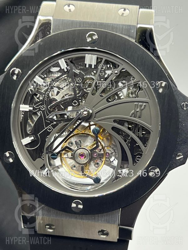 Фото 9 - Hublot Big Bang Tourbillion Skeleton Steel
