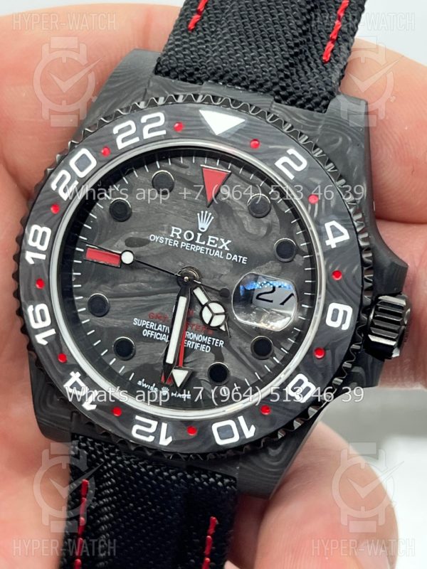 Фото 6 - Rolex GMT Master II 40mm Carbon DIW Speedster Edition