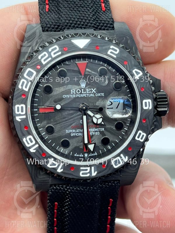 Фото 7 - Rolex GMT Master II 40mm Carbon DIW Speedster Edition