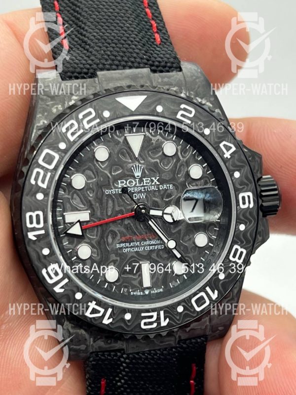 Фото 6 - Rolex GMT Master II 40mm Carbon DIW All Black Edition
