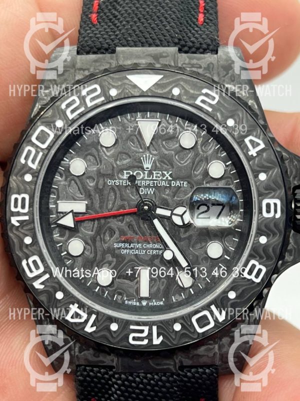 Фото 8 - Rolex GMT Master II 40mm Carbon DIW All Black Edition