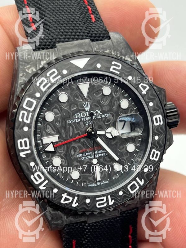 Фото 11 - Rolex GMT Master II 40mm Carbon DIW All Black Edition