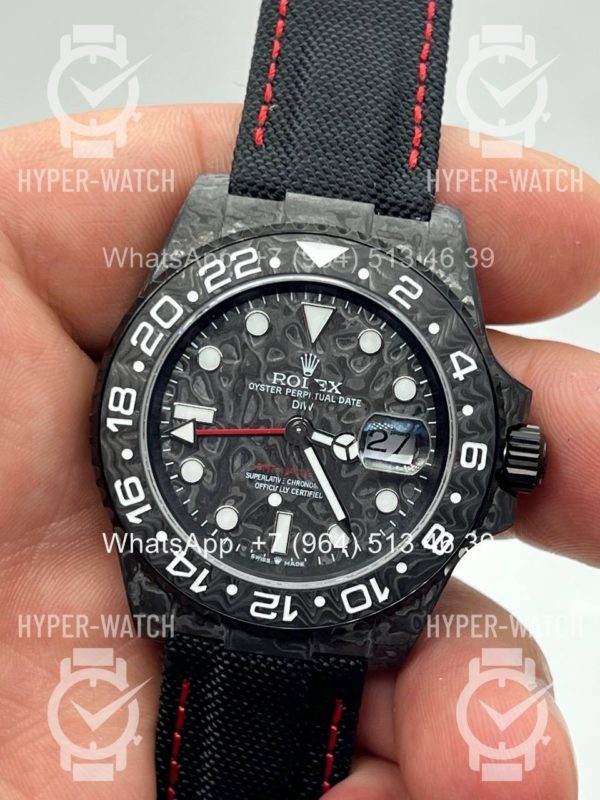 Фото 12 - Rolex GMT Master II 40mm Carbon DIW All Black Edition