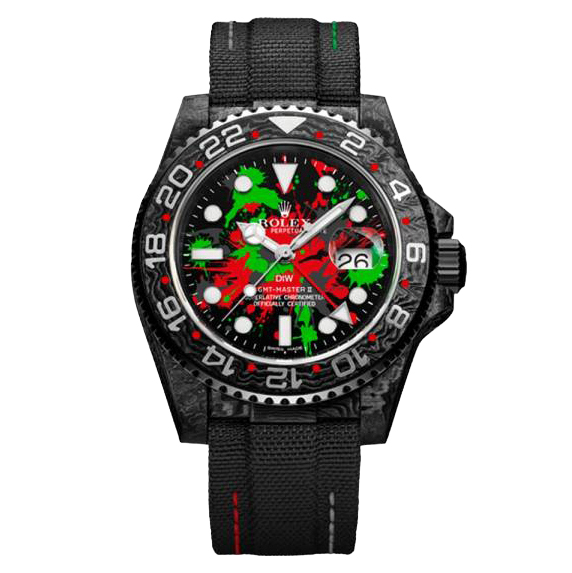 Товар Rolex GMT Master II 40mm Carbon DIW Motley Edition Фото 1 - Rolex GMT Master II 40mm Carbon DIW Motley Edition