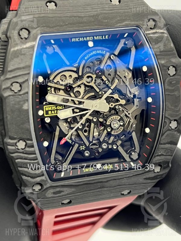 Фото 7 - Richard Mille RM 035-02 Rafa Carbon Black Red Art 2365