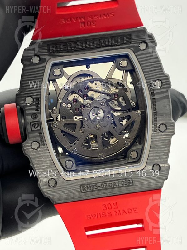 Фото 20 - Richard Mille RM 035-02 Rafa Carbon Black Red Art 2365