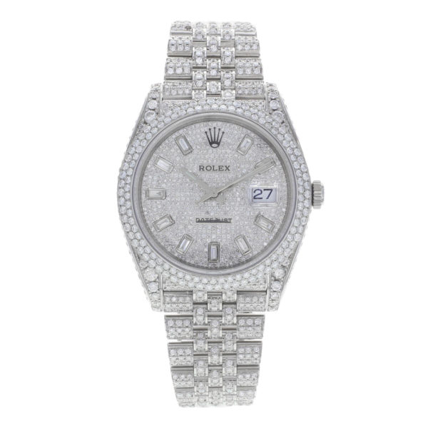 Товар Rolex DateJust 41mm 126300 Custom Diamonds Фото 1 - Rolex DateJust 41mm 126300 Custom Diamonds