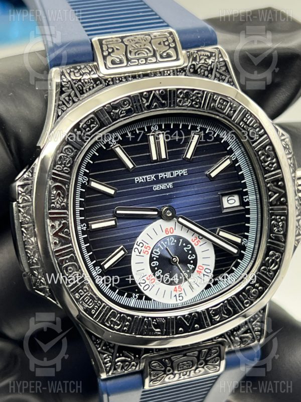 Товар Patek Philippe Nautilus 44mm Engraved Art 3350 Фото 5 - Patek Philippe Nautilus 44mm Engraved Art 3350
