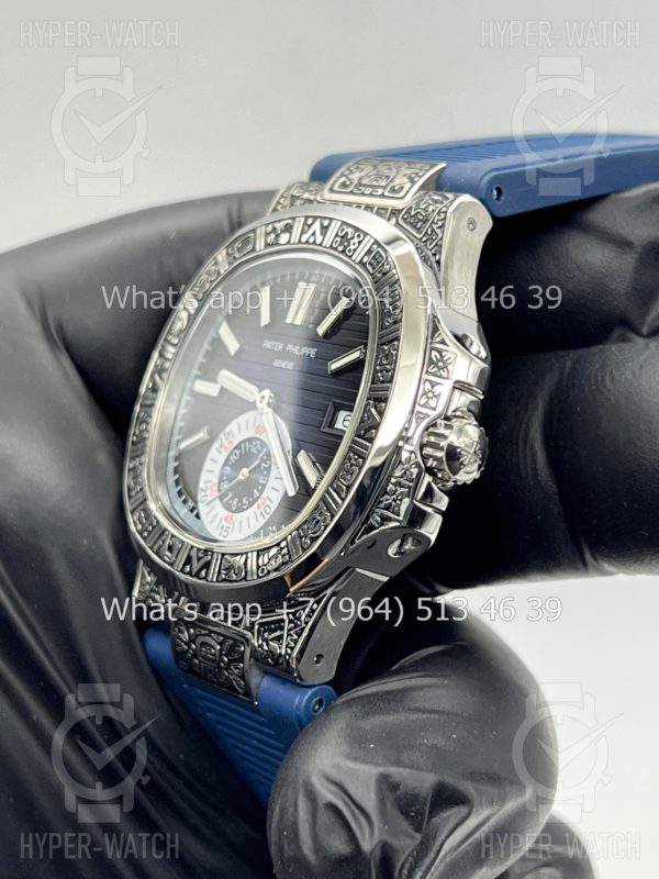 Товар Patek Philippe Nautilus 44mm Engraved Art 3350 Фото 8 - Patek Philippe Nautilus 44mm Engraved Art 3350