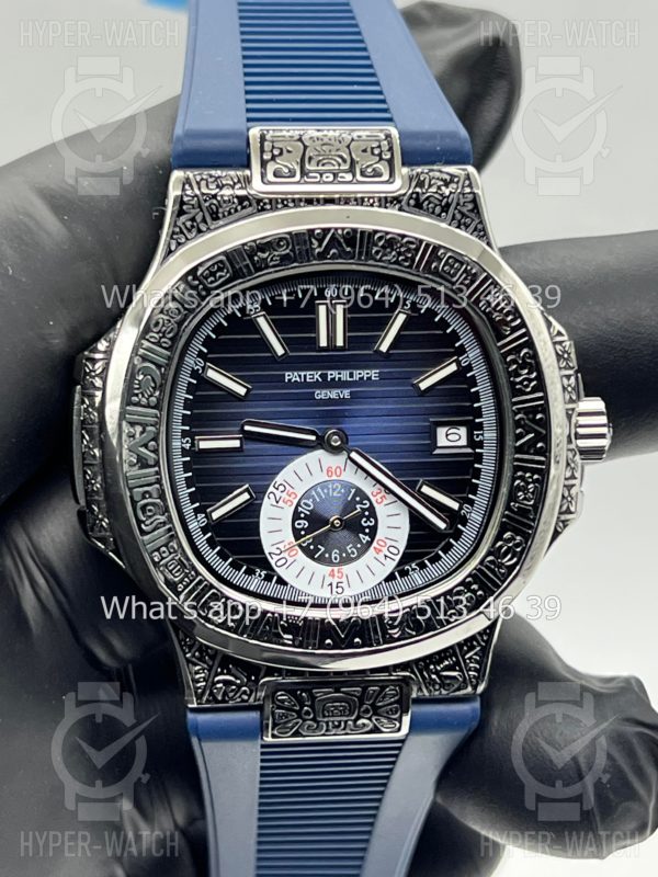 Товар Patek Philippe Nautilus 44mm Engraved Art 3350 Фото 11 - Patek Philippe Nautilus 44mm Engraved Art 3350