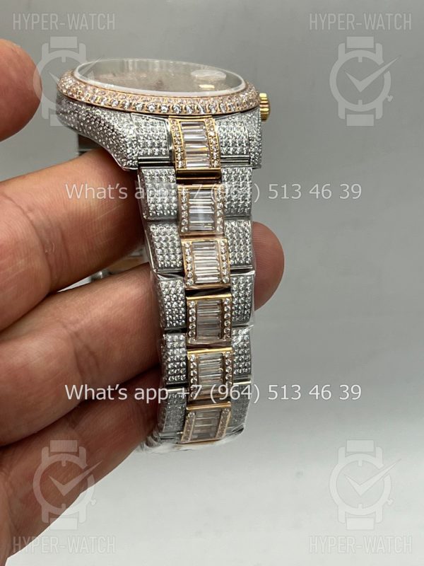 Фото 3 - Rolex Datejust 41mm 126300 Full Pave Rose Gold
