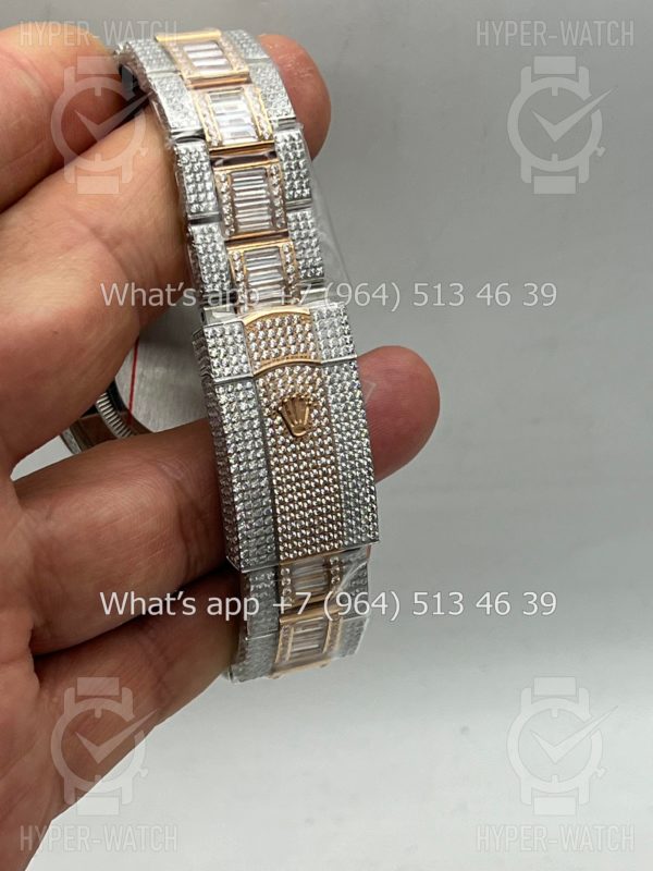 Фото 4 - Rolex Datejust 41mm 126300 Full Pave Rose Gold