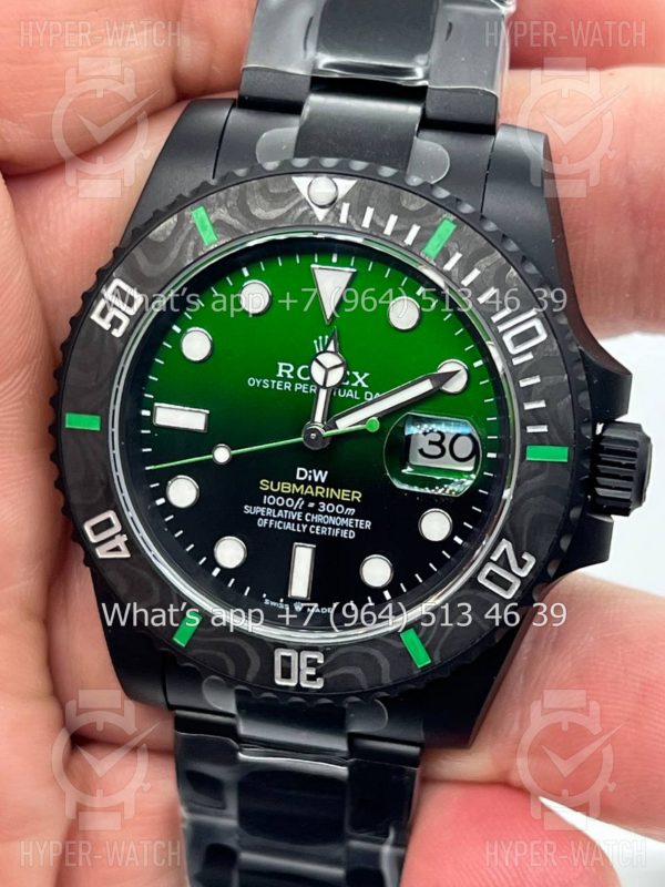 Товар Rolex Submariner 40mm Carbon DIW Black/Green Dial Фото 2 - Rolex Submariner 40mm Carbon DIW Black/Green Dial