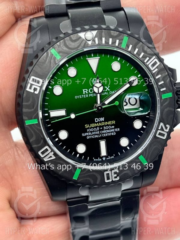 Товар Rolex Submariner 40mm Carbon DIW Black/Green Dial Фото 3 - Rolex Submariner 40mm Carbon DIW Black/Green Dial