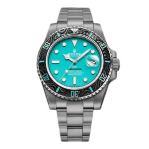 Фото 23 - Rolex Submariner 40mm Carbon DIW Aquamarine