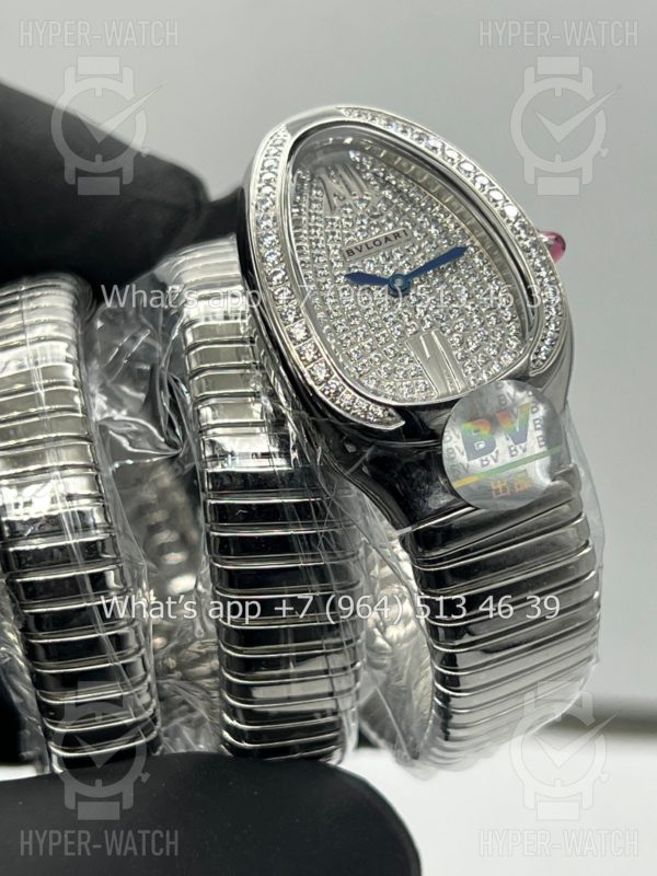 Фото 4 - Bvlgari Serpenti Tubogas 35mm Diamond
