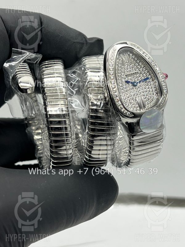 Фото 5 - Bvlgari Serpenti Tubogas 35mm Diamond