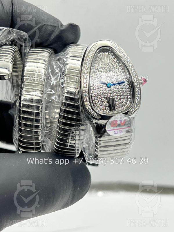 Фото 10 - Bvlgari Serpenti Tubogas 35mm Diamond