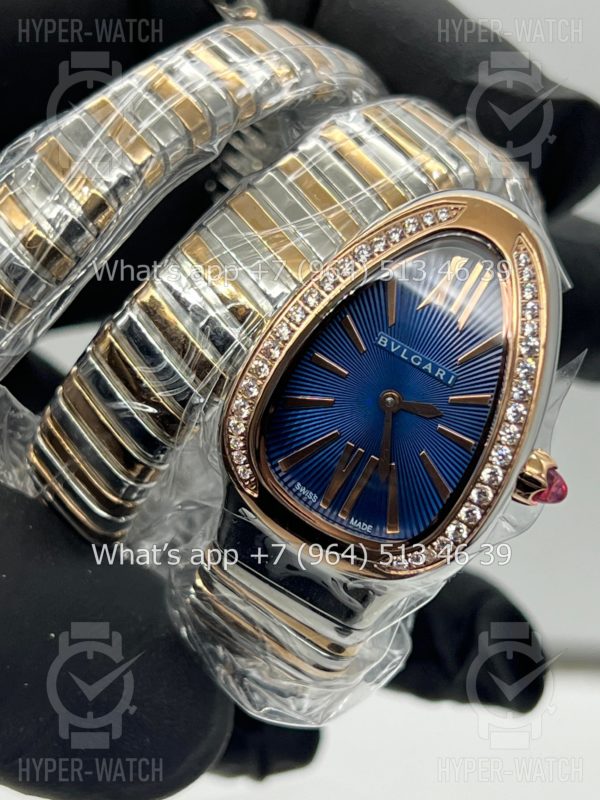 Товар Bvlgari Serpenti Tubogas 35mm Blue Rose Gold Фото 3 - Bvlgari Serpenti Tubogas 35mm Blue Rose Gold