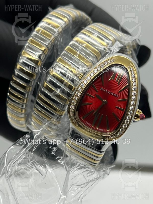 Фото 3 - Bvlgari Serpenti Tubogas 35mm Yellow Red