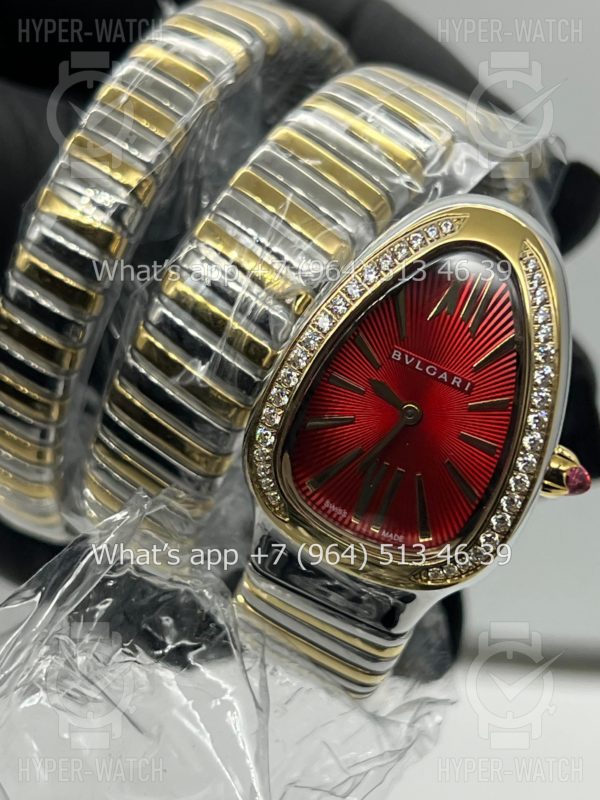 Фото 4 - Bvlgari Serpenti Tubogas 35mm Yellow Red