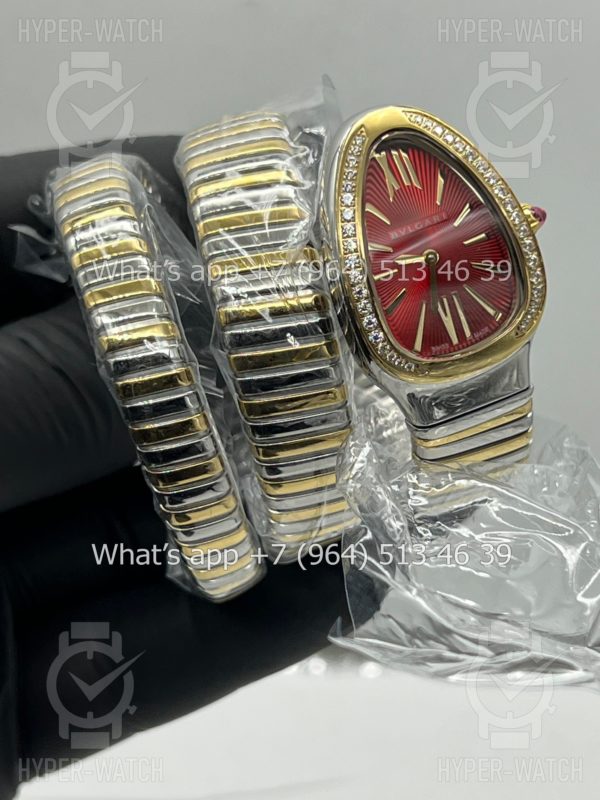 Фото 5 - Bvlgari Serpenti Tubogas 35mm Yellow Red