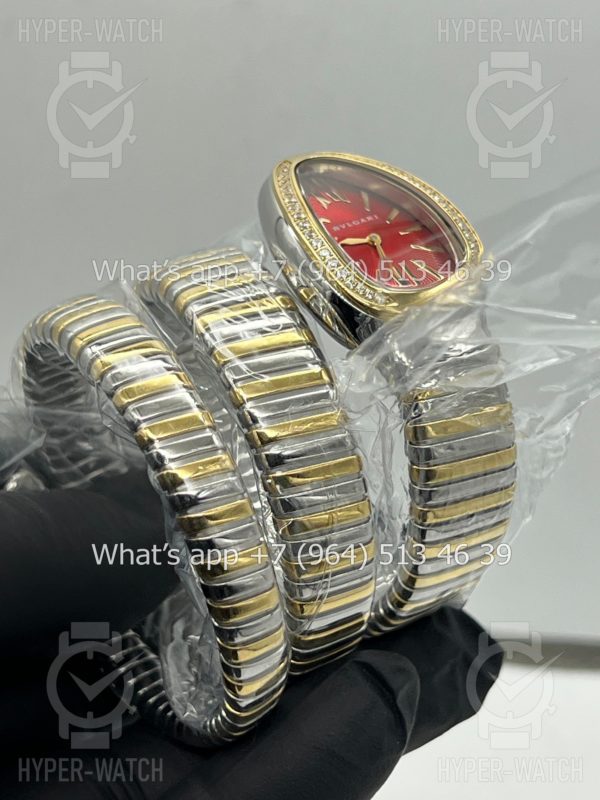Фото 6 - Bvlgari Serpenti Tubogas 35mm Yellow Red
