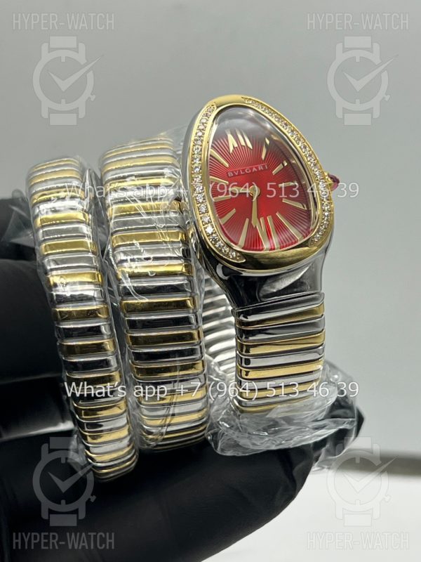 Фото 7 - Bvlgari Serpenti Tubogas 35mm Yellow Red