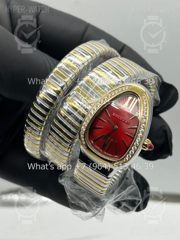 Фото 9 - Bvlgari Serpenti Tubogas 35mm Yellow Red