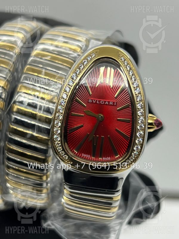 Фото 10 - Bvlgari Serpenti Tubogas 35mm Yellow Red