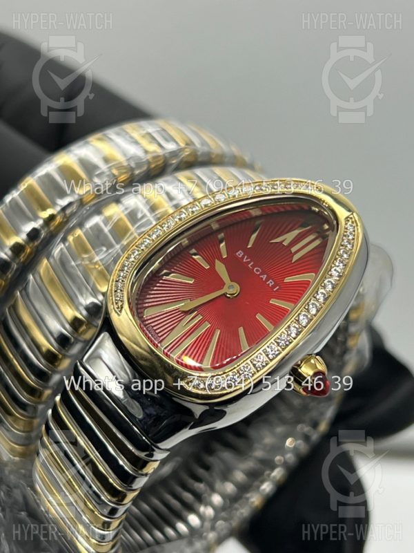 Фото 11 - Bvlgari Serpenti Tubogas 35mm Yellow Red