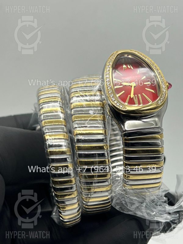 Фото 12 - Bvlgari Serpenti Tubogas 35mm Yellow Red