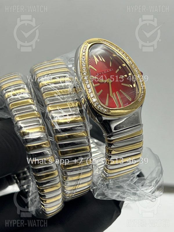 Фото 13 - Bvlgari Serpenti Tubogas 35mm Yellow Red
