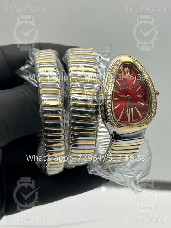 Фото 14 - Bvlgari Serpenti Tubogas 35mm Yellow Red
