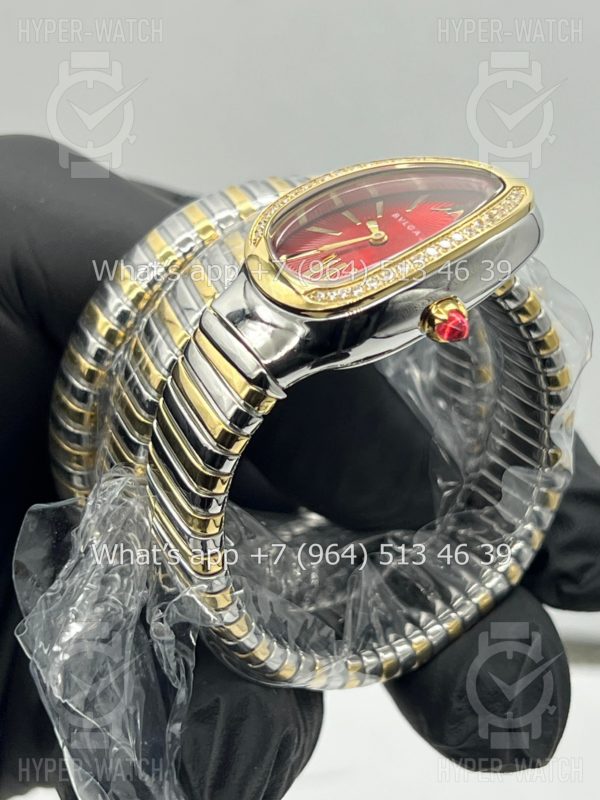 Фото 15 - Bvlgari Serpenti Tubogas 35mm Yellow Red