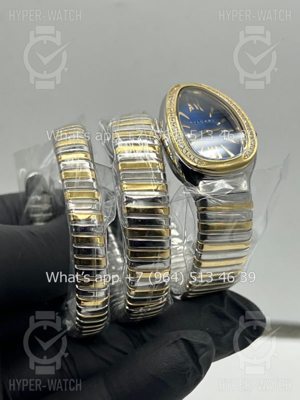 Фото 7 - Bvlgari Serpenti Tubogas 35mm Blue Yellow