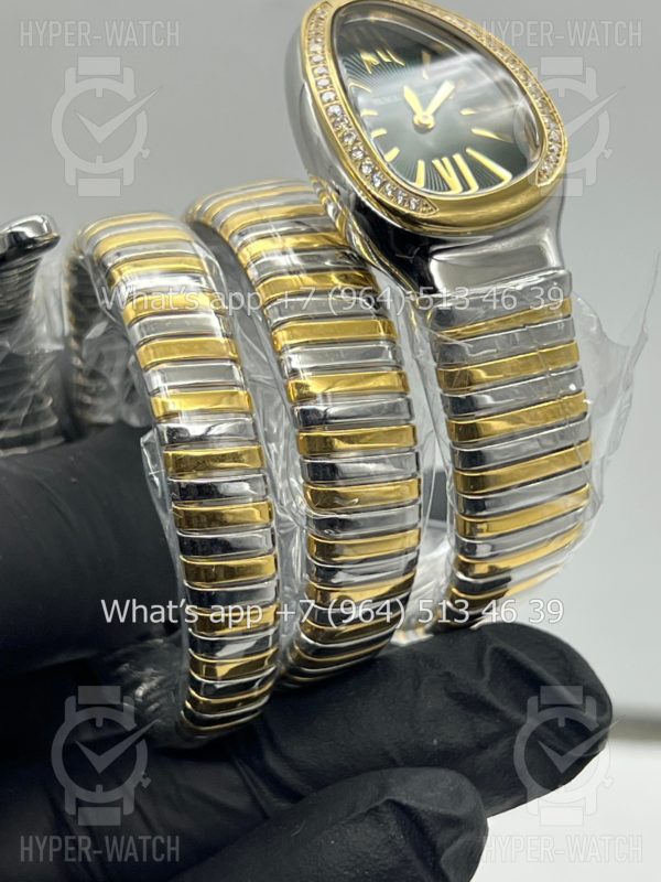 Фото 6 - Bvlgari Serpenti Tubogas 35mm Green